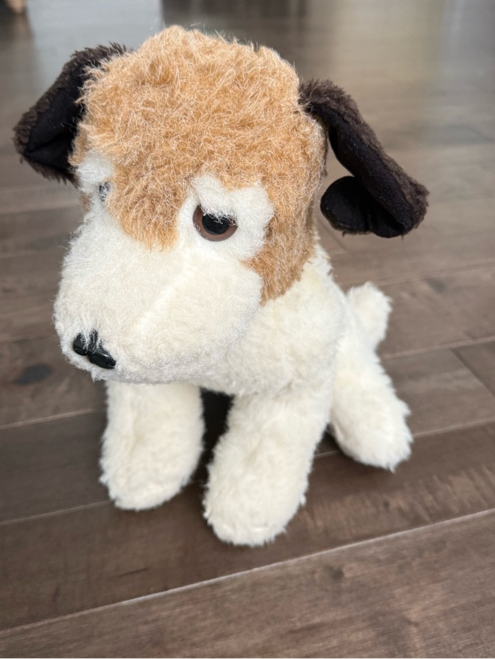 Vintage California Stuffed Toys Wire Fox Terrier Dog 1970s USA